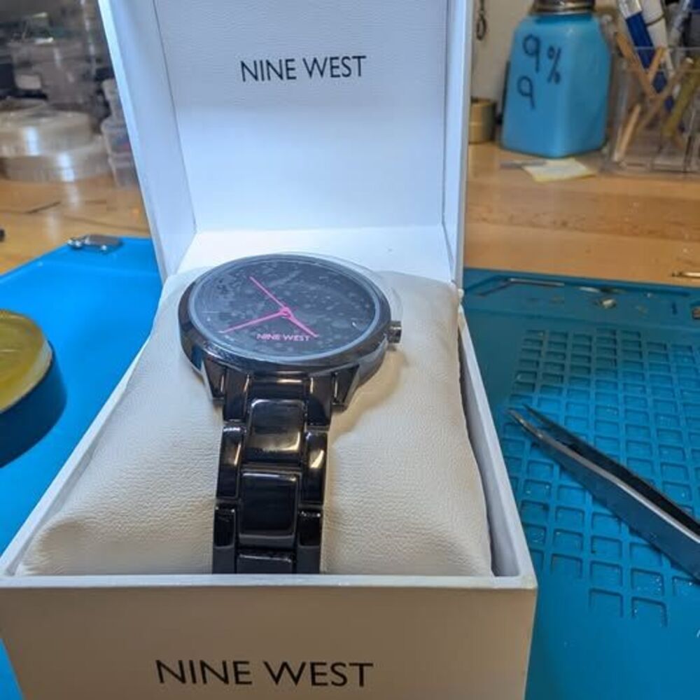 Nine West Watch bold Pink and Black